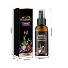 2pcs Rosemary & Onion Hair Serum, Rosemary Nourishing Scalp Massage Oil, Biotin Hair Care Serum, Hair Care Essential Spray, Make Thin Hair Look Thicker, Suitable For All Hair Types - 2pcs - View 2