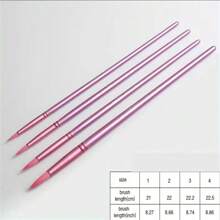 6pcs Professional Painting Brush Set For Acrylic, Watercolor, Oil, Gouache - Multifunctional Pen Body And Pen Surface Wooden Handle Artist Brush, Smooth To Use, Easy To Clean - Suitable For DIY Art Projects, Christmas, Halloween, Thanksgiving Crafts Materials,Back To School,School Supplies