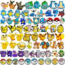 pokemon 5/10/20pcs Pokémon, Pikachu Shoe Charm - Fun And Creative DIY Shoe Accessories, Unique And Colorful Pikachu Hole Shoe Decorations, Used For Personalized Footwear; Ideal Gift For Enthusiasts, Party Darlings, And Collectors Suitable For Birthday Party Decoration Features