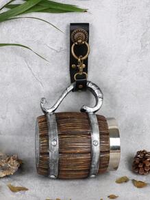 1 pièce Support de tasse médiéval Steampunk, ceinture, accessoire utilitaire à crochet et à boucle pour costume de chevalier viking pour le festival Renaissance