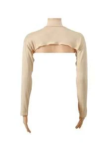 1pc Women's Collared Sleeves Covers Set, Versatile Sun Protection Sleeve Cuffs To Wear Out