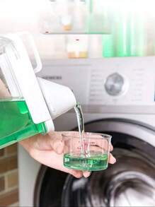 1pc Marked Powder Detergent Storage Box, Suitable For Storing Laundry Liquid/Powder, Household Use