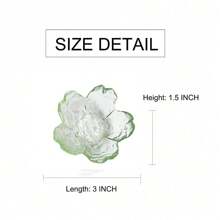 1pc Flower Ring Dish Jewelry Tray, Small Glass Jewelry Dish For Women, Room Decor Trinket Tray For Earrings Necklaces, Wedding Engagement Ring Holder Dish, Key Dish Jewelry Plate Bowl Gift Back To School