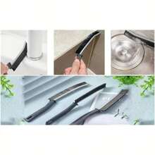 Hard Bristle Groove Brush Cleaning Brush, Multifunctional, Suitable For Kitchen, Bathroom, Bedroom, Living Room, No Need For Power, Durable Dust Removal Tool, Suitable For Tiles And Windows.Bathroom Decor Summer Back To School