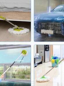 DeTODO Repuesto Microfibra Trapeador Mop Mechudo Limpieza Hogar - Blanco - Ver 10