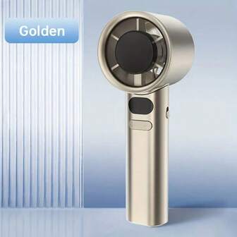 带数字显示的 120 速便携式迷你风扇 - USB 可充电，紧凑时尚的手持式冷却设备，适合旅行、户外和桌面使用，1800mAh 电池，LED 风量数字显示屏，便携式风扇