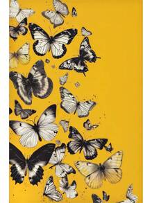 1 pièce Décoration murale de peinture sur canevas avec image d'art imprimée d'un beau papillon moderne, nœud ruban. Décoration pour salon, maison, bureau, cadeau pour fête ou anniversaire. Cadre en option