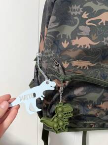 Cute Backpack Tags, Dinosaur Name Tag, Bag Tags For Kids, Custom Keychain For School, Diaper Bag Charm, Bag Charm, Backpack Name Tag Back To School Winter Gift Ideas Boy Girl Valentine's Day