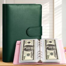 1 套 A6 马卡龙储蓄保护簿，大容量储蓄簿用于现金预算、预算跟踪和有趣的挑战，可存储 100 件女士钱包迷你钱包钱包钱包零钱包 - 彩色 - 查看 15