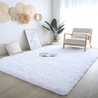 1PC Area Rugs For Living Room Dark Grey Rugs For Bedroom Carpet Tie-Dyed Gray Fluffy Fuzzy Soft Shag Plush High Pile Gray Throw Rug For Bedroom Children's Nursery Room Dorm Playroom Home Decor For Teenager