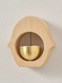 1pc Magnetic Wooden Wind Chime Doorbell, Suitable For Garden, Restaurant, Room, Bedroom, Home Decor, Wall Decor - Multicolor a - View 7