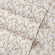 Home Queen Sheets Cotton Flannel Bedding Set Brushed For Extra Softness Comfort Victoria Queen - VictoriaBeige - View 4