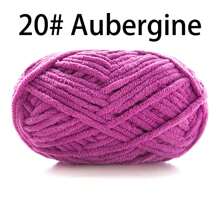 50 g/paquet, 60 m/paquet de fil à tricoter épais fait main (couleur aléatoire) pour tricoter des écharpes, crocheter des chaussures, des poupées et plus