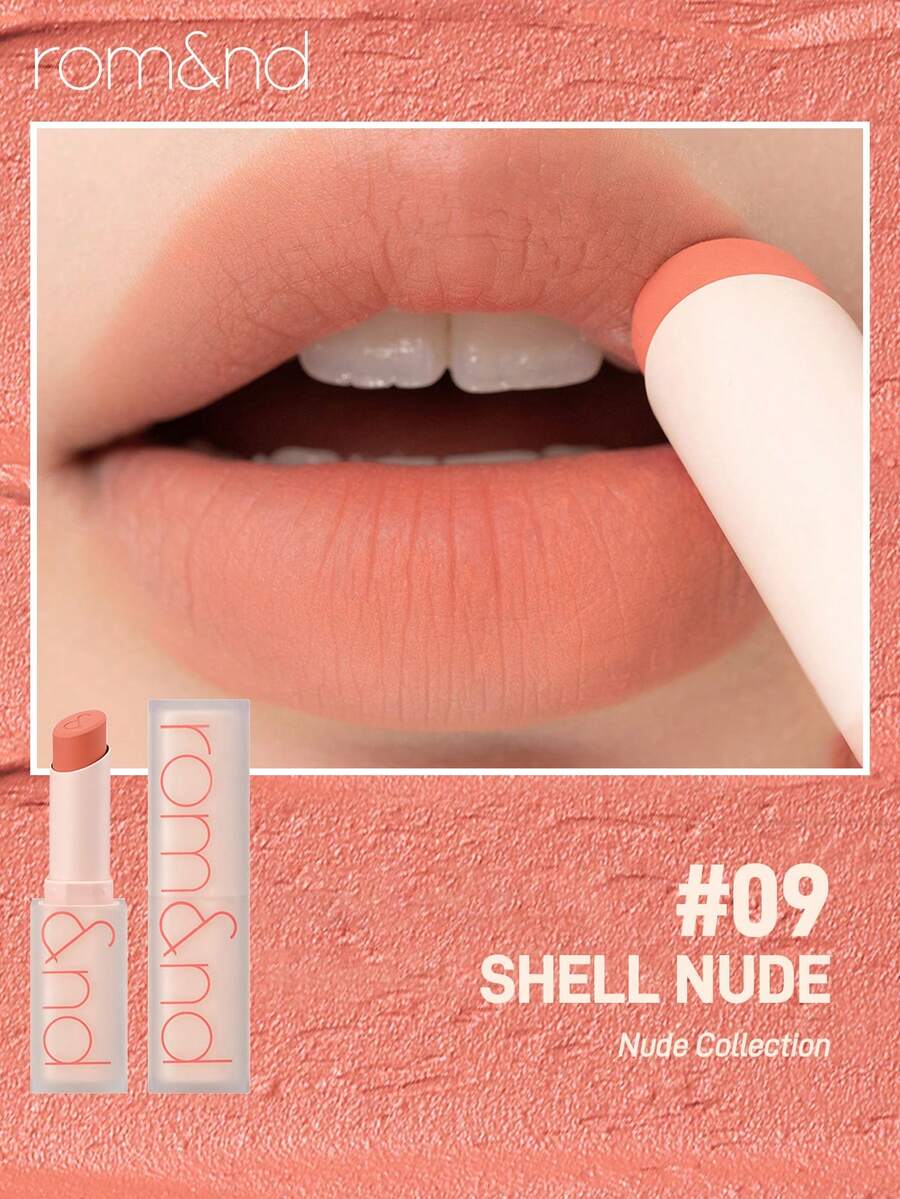 Rom&nd Romand ZERO MATTE LIPSTICK 液体唇膏 - 09 SHELL NUDE - 查看 1