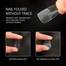 600 pièces de capsules pour extension d'ongles, forme pointe, amande, carré, français. Faux ongles à coller recouvrants, pour gel à tremper. Prêt à l'emploi pour le DIY.