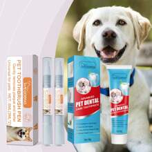 Pet Toothbrush Pen, Dog & Cat Tartar, Plaque, Odor Removing Tooth Cleaning Brush, Daily 1 Minute Brushing = Extending Precious Memories By 1,825 Hours