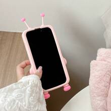 1pc Cartoon Heart Robot Case, Shock-Proof Soft Silicone Protective Cover Compatible With Iphone 13/14 Pro Max, 11/12, Cute Compatible With Apple IPhone 15 / P50 Pro, P60, P70, Mate 60, Mate 70 Pro