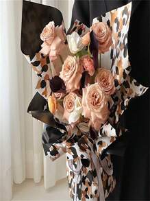 10Pcs Flower Wrapping Paper European-Style Waterproof Bouquets Wrapped With Flower Paper Flower Shop Materials Gift Packaging