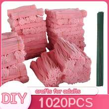 {Large Capacity Wholesale} 10/20/1020pcs DIY Pipe Cleaner Projects, Pipe Cleaners For Art Crafts, 20 Colors Chenille Stems With Floral Stem Wires, Fuzzy Stems Pipe Cleaners And Flower Rod Flower Bouquet DIY Art Supplies Thick Fuzzy Wire Sticks Bulk For Beginner