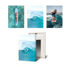 1 件墙壁艺术海报可选框架现代海滩海景波浪冲浪者冲浪印刷海报冲浪板冲浪运动帆布画墙壁艺术图片适用于房间家居装饰 - 彩色 - 查看 14