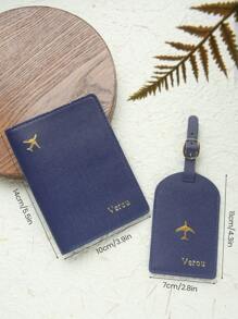 2 PEÇAS Conjunto de Porta-Passaporte e Tag de Bagagem Personalizados Nome Monocromático Dourado em Couro Sintético com Tag de Bagagem, Carimbo a Quente Personalizado, Acessórios de Viagem Feitos à Mão, Cartão Documento Presente de Aniversário Chic para Amigos, Madrinhas, Verssátil, Básico, Personalizado, Único, Personalizado, Para Aniversários, Para Férias/Viagens, Para Exterior/Saídas/Viagens/Caminhadas/Estádio/Esportes/Escalada, Para Negócios/Cômodo/Trabalho/Escritório, Material Escolar, Volta às Aulas, Para Escritório, Para Escola, Para Sala de Aula, Para Presentes de Professor, Para Universidade, Para Colegas, Para Quartos de Dormitório, Para Professor, Para Meninos e Meninas, Para Adolescentes, Alunos do Ensino Médio, Alunos do Ensino Médio, Alunos da Faculdade, Alunos da Universidade, Calouro, Veterano, Alunos do Ensino Fundamental