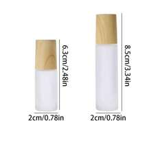 Sanded Transparent 5ml 10ml Wood Grain Cap Ball Bottle Essential Oil Air Freshener Sub Bottle Travel Portable