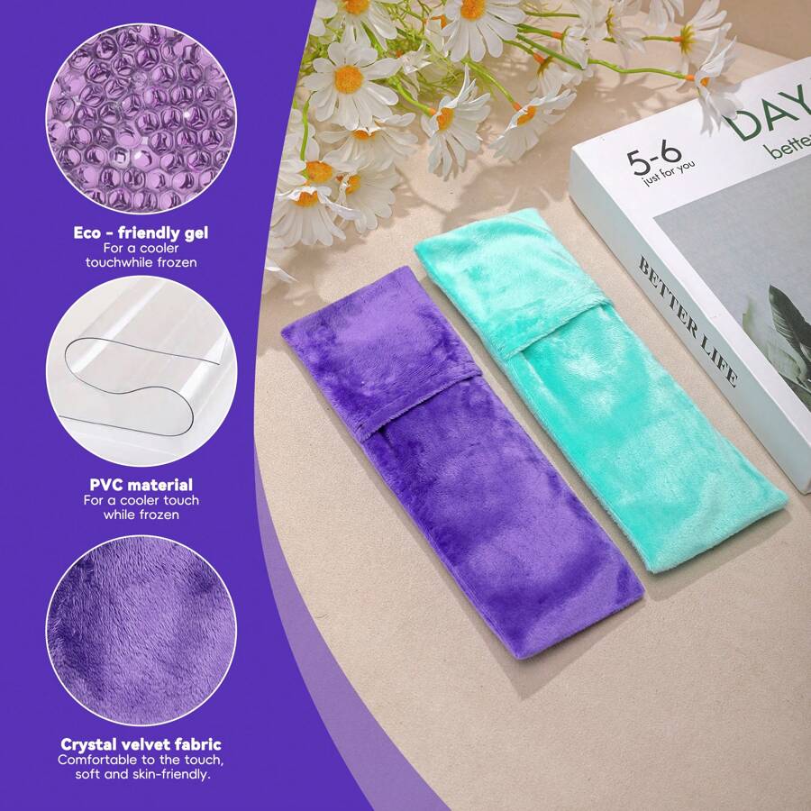 1 pieza Almohadilla de enfriamiento perineal - 7 x 23.5 cm - Paquete de hielo con perlas de gel con cubierta de cloruro de polivinilo para alivio posparto, compresa caliente y fría para mujeres después del embarazo y el parto, alivio del embarazo | Ajuste cómodo | Textura suave, regalo ideal posparto para Navidad/Halloween, regalo para maternidad