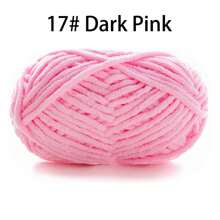 50 g/paquet, 60 m/paquet de fil à tricoter épais fait main (couleur aléatoire) pour tricoter des écharpes, crocheter des chaussures, des poupées et plus