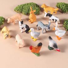 12 piezas de miniaturas de insectos y animales de plástico variados que incluyen arañas, mantis, libélulas, para decoración de pasteles y recuerdos de fiesta - juguetes de modelos para estimular