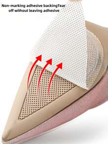 1/2pcs Non-Slip Shoe Sole Protector, Quiet Shoe Bottom Pads For Women, Anti-Slip Sticker For Gym/Workout, Transparent High Adhesive Anti-Wear Shoe Bottom Protector, Trimable Anti-Slip Mat