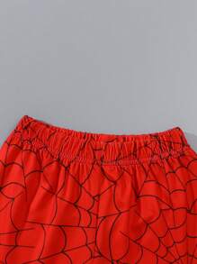 Ensemble short à manches courtes imprimé de bandes dessinées pour garçons, tenue décontractée, cadeau
