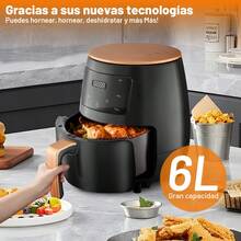 Freidora De Aire De 6l De Galón Compacta Color Negro - Tipo de Enchufe A USA (110-127V) - Ver 2