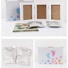 Handprint Casting Kit For Newborn Baby, Soft Clay Inkpad For Kids, Infant Shower Keepsakes, DIY Imprint Gift