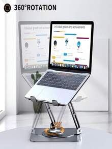 Adjustable Metal Stand For 10 To 17" Notebook 360° Rotatable - 淺灰色 - 查看 3