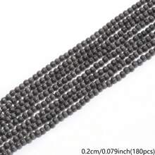 180pcs/Strand 2mm Glass Cat Eye Beads Mini Round Loose Spacer Bead For Earrings Bracelet Necklace Jewelry Making Accessories