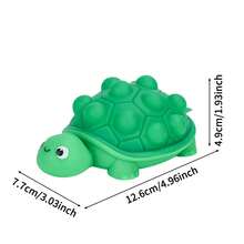 3D Schildkröten-Bubble Quetschspielzeug, Fidget-Spielzeug, modisches Bubble-Pop-Stresslinderungsspielzeug, Bubble-Popping-Spielzeug für Erwachsene und Kinder, Partyspieledekor-Geschenk für Weihnachten, Halloween, Entspannungsspielzeug, Spaß am Drücken und beliebtes Spiel für Kinder und Erwachsene