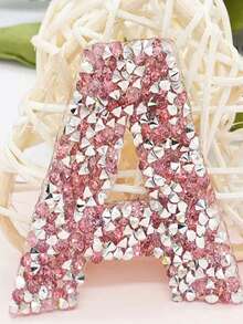 26pcs Sparkling Rhinestone Letter Appliques, Heat Transfer Stickers For Garments, Hats, Jeans, Crafts, New Design, Hot Melt Glue, Iron-On Patches, Embroidery Motifs, DIY Transfers - A Set Of 26 Letters - View 9