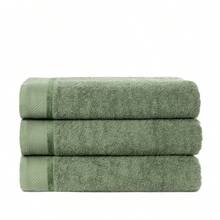 Kit 5 Toalhas de Rosto Super Luxo Canadá Ótima Absorção - Verde - Visão 3