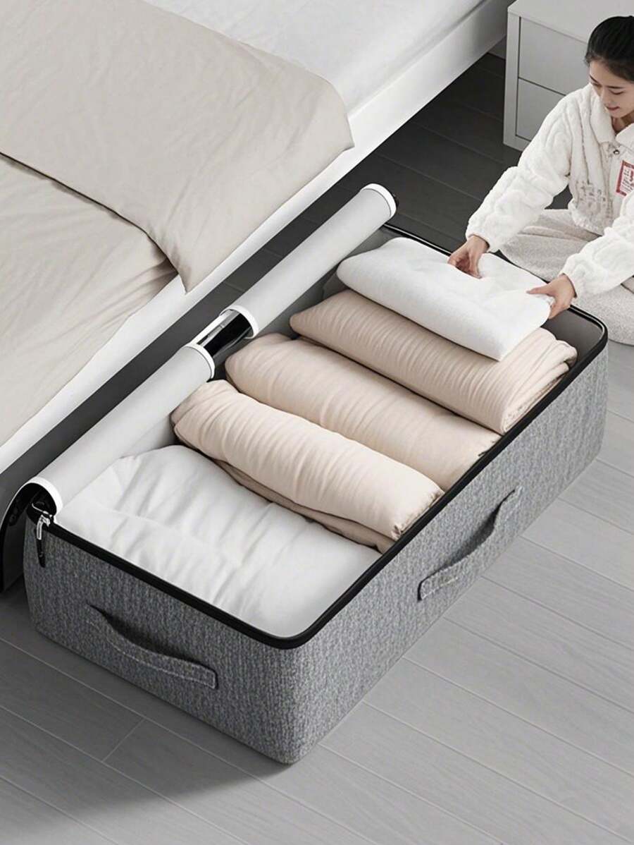 قطعة واحدة من حقيبة تخزين الملابس قابلة للطي تحت السرير ، حقيبة تخزين البطانية ، حقيبة تخزين أسفل السرير ، تستغل المساحة تحت السرير بفعالية ، حقيبة تخزين سعة كبيرة أسفل السرير ، تصميم فتحة كبيرة وحزام شفاف لفرز الملابس ، تصميم مقبض قابل للطي على شكل درج ، حقيبة تخزين الملابس الموسمية ، حقيبة تخزين الملابس الخزانة ، حقيبة تخزين متعددة الوظائف يمكن نقلها ، ملحقات تخزين الغرف الداخلية للعائلة