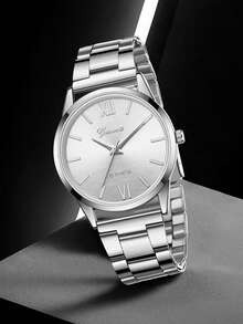 女士合金表带手表及手链套装（2件套），时尚简约石英表搭配，适合日常穿搭或节日礼物