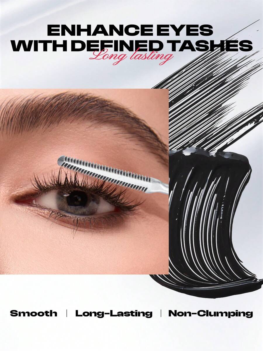 COLORKEY 钢梳睫毛膏，卷翘睫毛膏，持久不晕染，打造根根分明的卷翘睫毛，不结块，适合女性日常使用，是送给母亲、妻子、姐妹、年轻女孩和朋友的理想礼物，也适合派对、旅行、海滩度假、露营和其他户外活动，是圣诞节、圣诞礼物和情人节礼物的理想之选。 - 黑色 - 查看 1