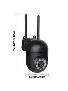 Caméra de sécurité sans fil HD 1080P avec vision nocturne en couleur, audio bidirectionnel, panoramique/inclinaison/zoom - Surveillance domestique intelligente WiFi intérieure/extérieure, convient aux jeunes et aux animaux de compagnie (carte mémoire non incluse)