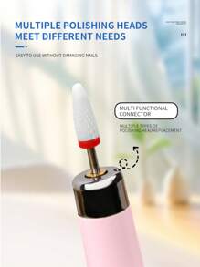 Máquina de taladro para uñas profesional inalámbrica, cortador eléctrico de manicura para reparación de uñas, diseñada para remover gel, para uso en salones y herramientas para uñas