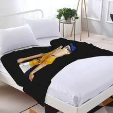 SML Jeffy Merchandise  Blanket Super Soft Flannel Blanket Lightweight Warm And Comfortable Blanket Adult Gifts For All Seasons No Linting, Machine Washable - Black - View 6