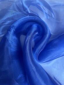 Crystal Organza Fabric Width 1.50m - azul real - Ver 2