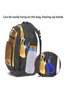 1/2/3PCS Colors Random High Quality Kettle Buckle, Camping Hiking Tool, Simple Water Bottle Carabiner Holder, Rubber Buckle Hook, Sports Kettle Buckle,Silicone Mineral Water Bottle Carrier, Outdoor Mountaineering Buckle, Convenient, Suitable For Outdoor Mountaineering Hiking Camping Travel Essentials Travel Accessories Vacation Summer Holiday Back To School - Multicolor - View 8