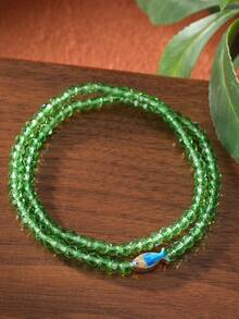 Beaded Fish Bracelet, Bohemian Style, Ocean Wave Design, Suitable For Vacation And Daily Wear - Beach Fish Bracelet - View 5