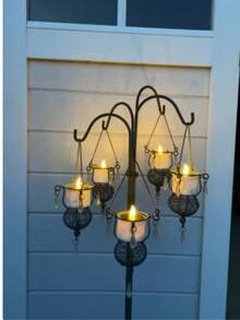 فانوس شمسي للشاي مقاوم للماء ، مناسب لاستخدام الحديقة الخارجية - متعدد الألوان - مشاهدة 2