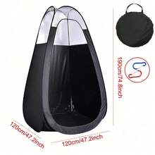 Portable Pop Up Tanning Tent Spray Tan Carry Bag Fake Booth Mobile Cubicle Quick - Black - View 2
