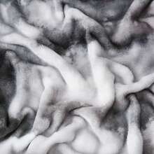 Soft & Warm Ultra-Soft Faux Rabbit Fur Tie-Dye Plush Throw Blanket - Reversible, Machine Washable For All Seasons, Perfect For Sofa, Bed, Living Room, Christmas Present - 深灰色 - 查看 8